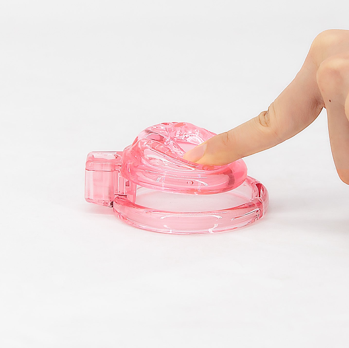 Short Soft Chastity Cage – Dotted & Breathable TPE/Silicone Design