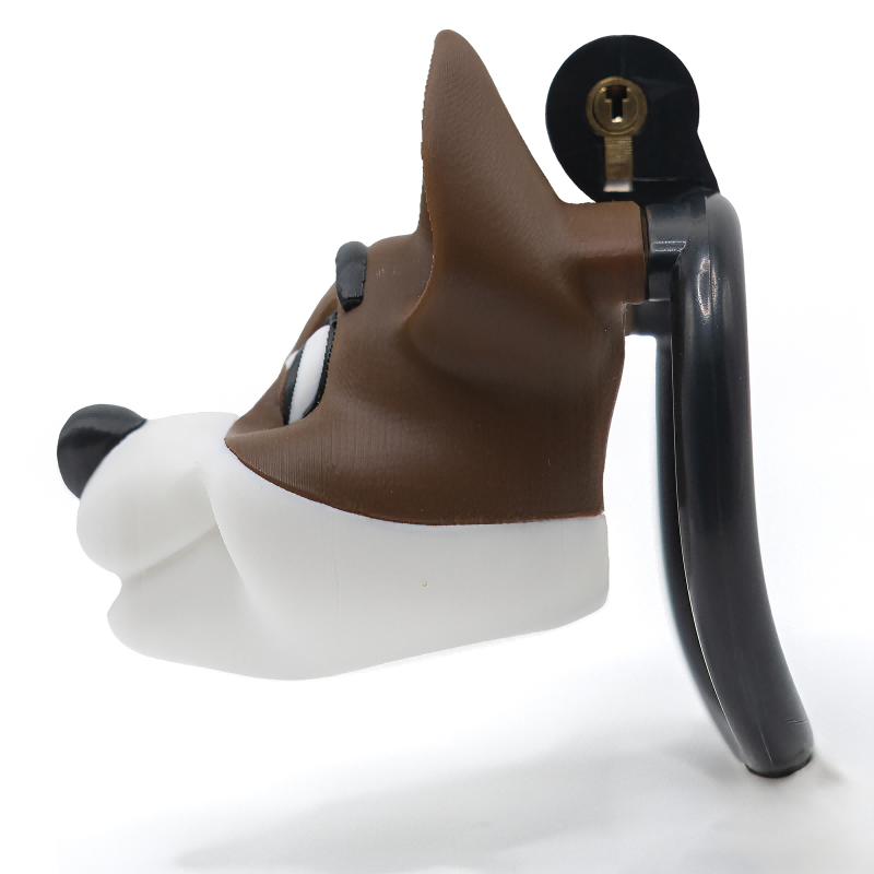 Dog Head Chastity Cage – 3D Printed Lock with Multiple Ring Sizes