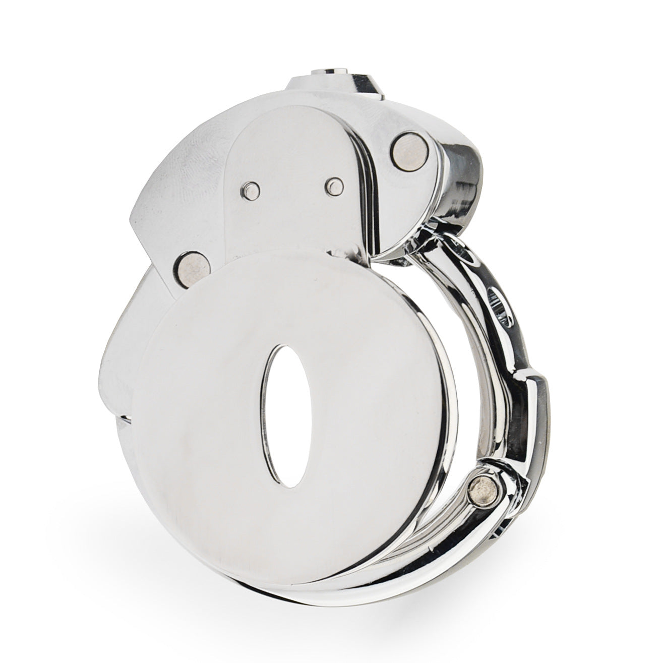 Chastity Cage with Integrated Flat Lock – Adjustable Fit (32mm–50mm)