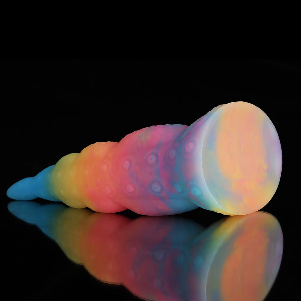Octopus Tail Fantasy Dildo – Blue, Yellow & Purple