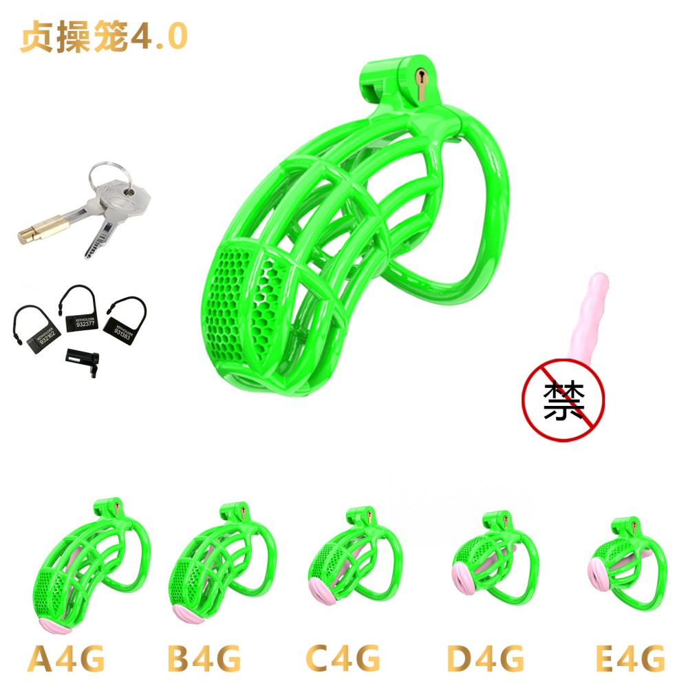 Honeycomb Obedient Chastity Cage – Lightweight Resin, 5 Ring Sizes & Built-in Lock