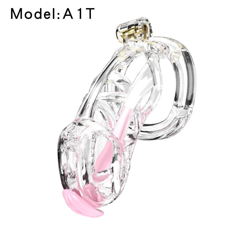 Transparent Viper Chastity Cage – 5 Sizes, Wearable Ring Design, Sleek Fit