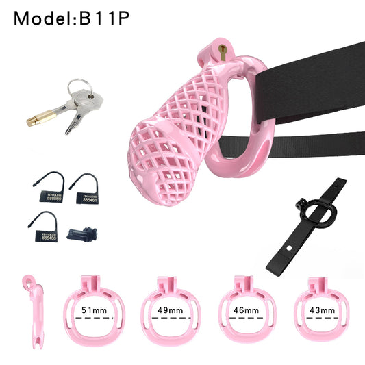 Mesh Ventilated Labia Chastity Cage – Multiple Sizes for All-Day Comfort