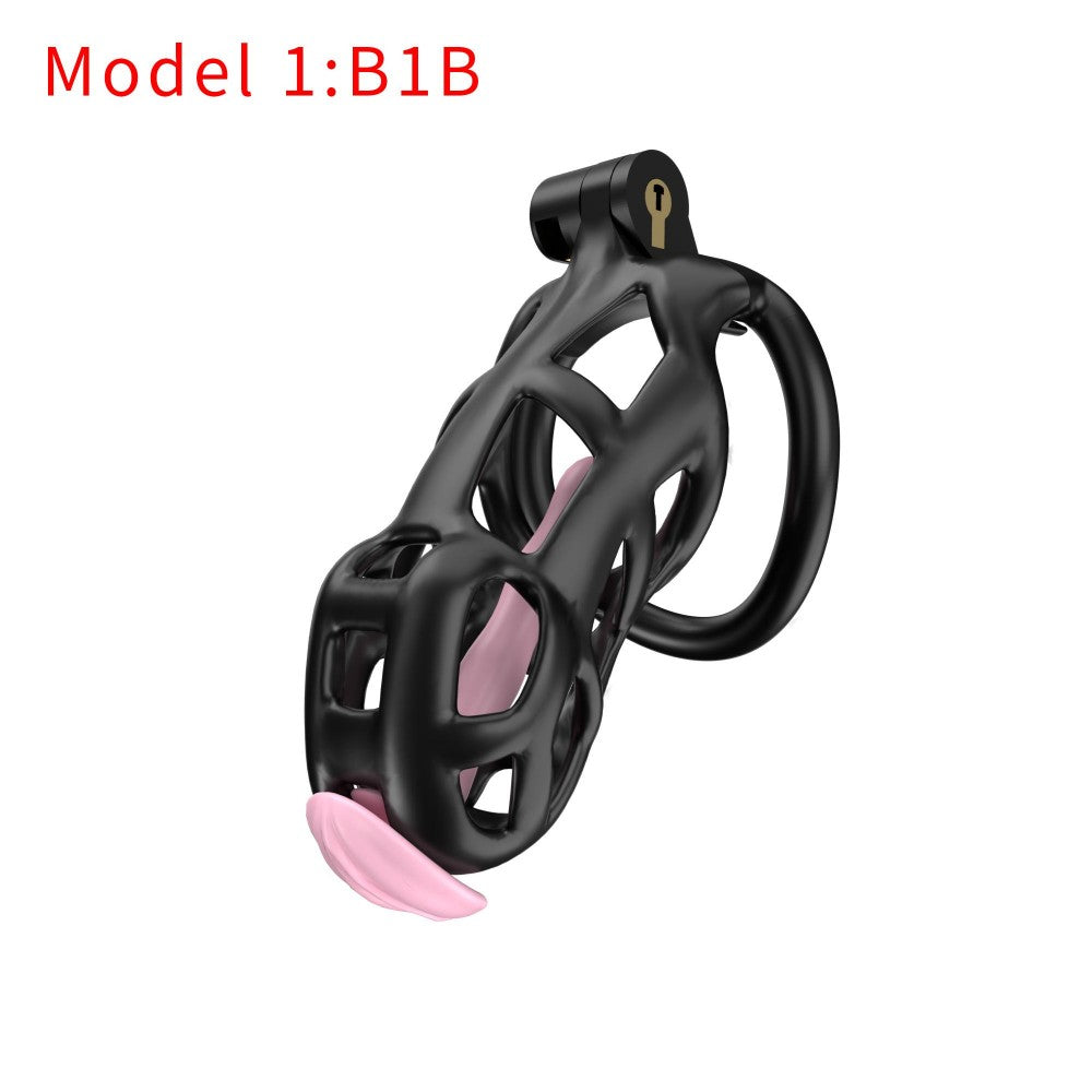 3D Printed Male Chastity Cage with Lock & 5 Rings – Resin Virginity Device for Men