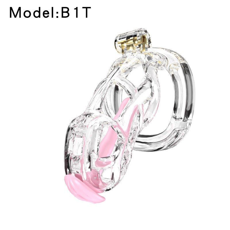 Transparent Viper Chastity Cage – 5 Sizes, Wearable Ring Design, Sleek Fit