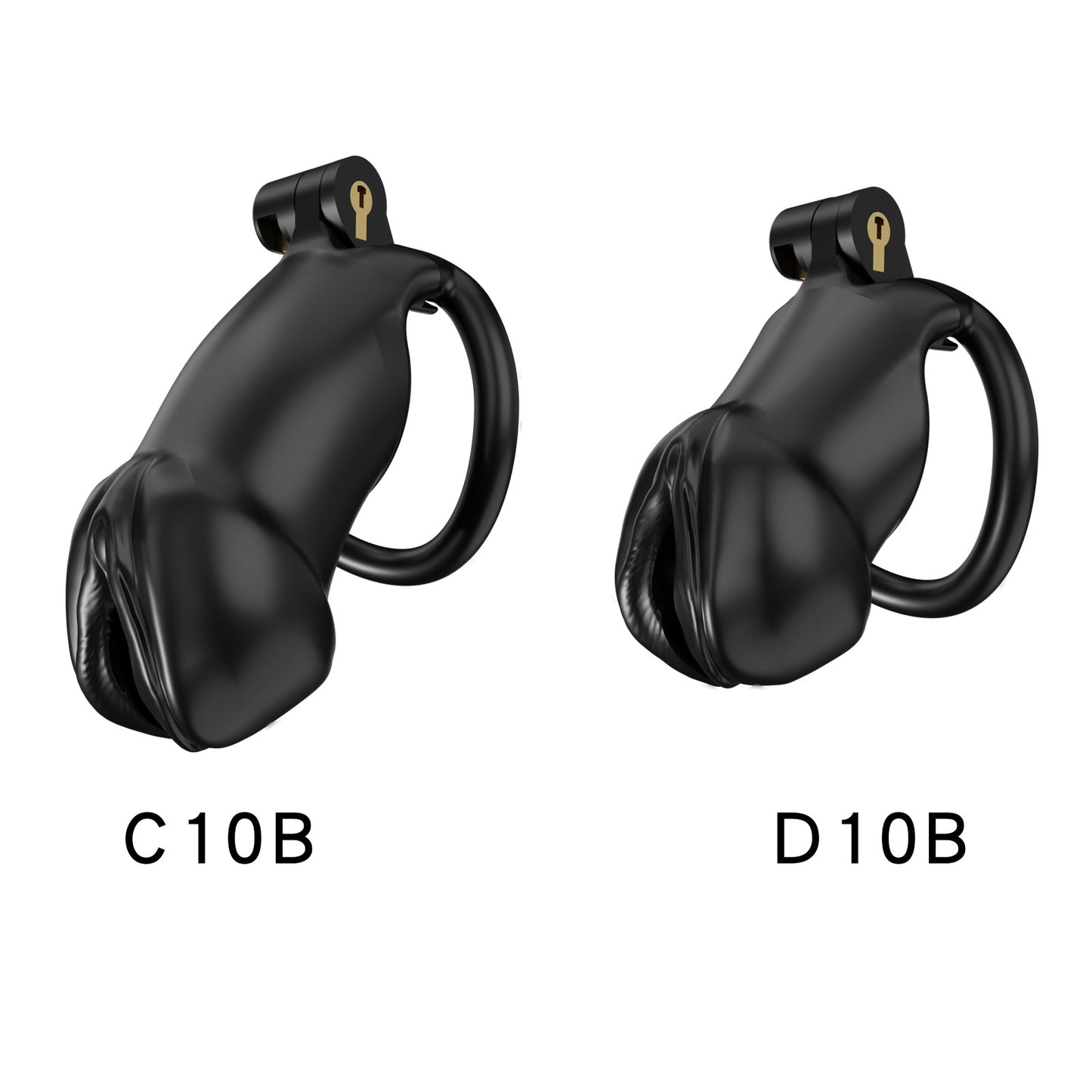 Resin Labia Chastity Lock with Perforated Design for Belt Use