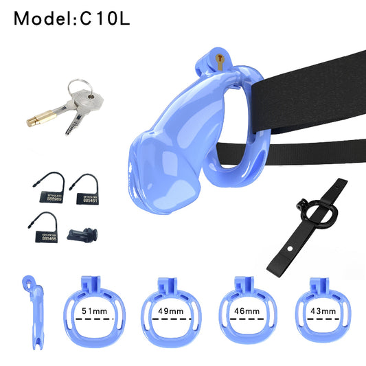 Resin Labia Chastity Lock with Perforated Design for Belt Use