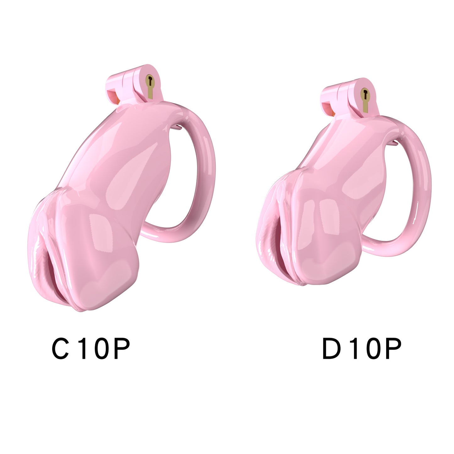 Resin Labia Chastity Lock with Perforated Design for Belt Use