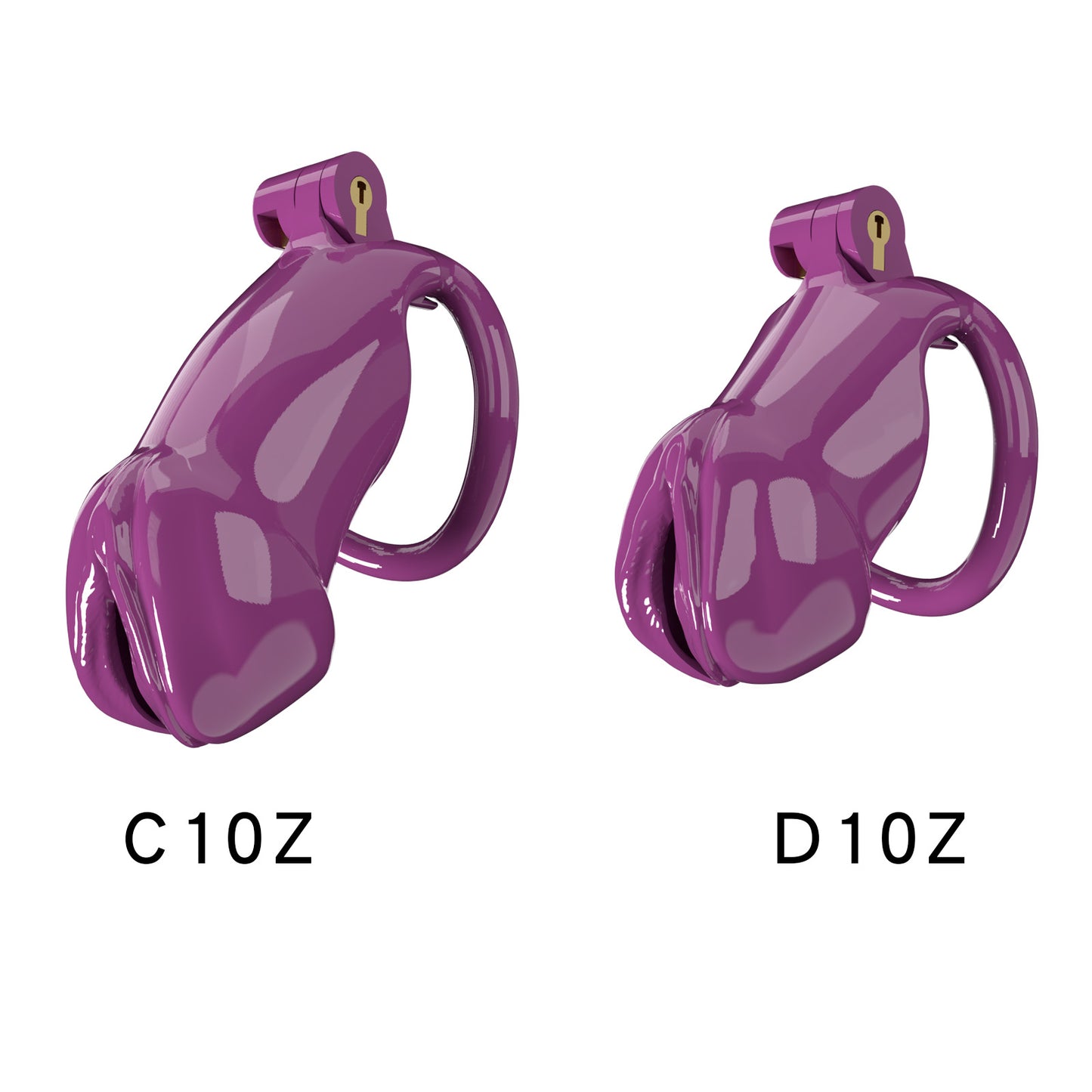 Resin Labia Chastity Lock with Perforated Design for Belt Use