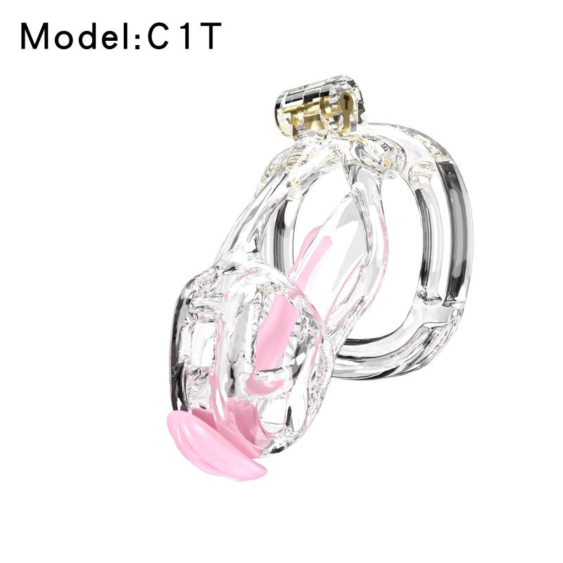 Transparent Viper Chastity Cage – 5 Sizes, Wearable Ring Design, Sleek Fit