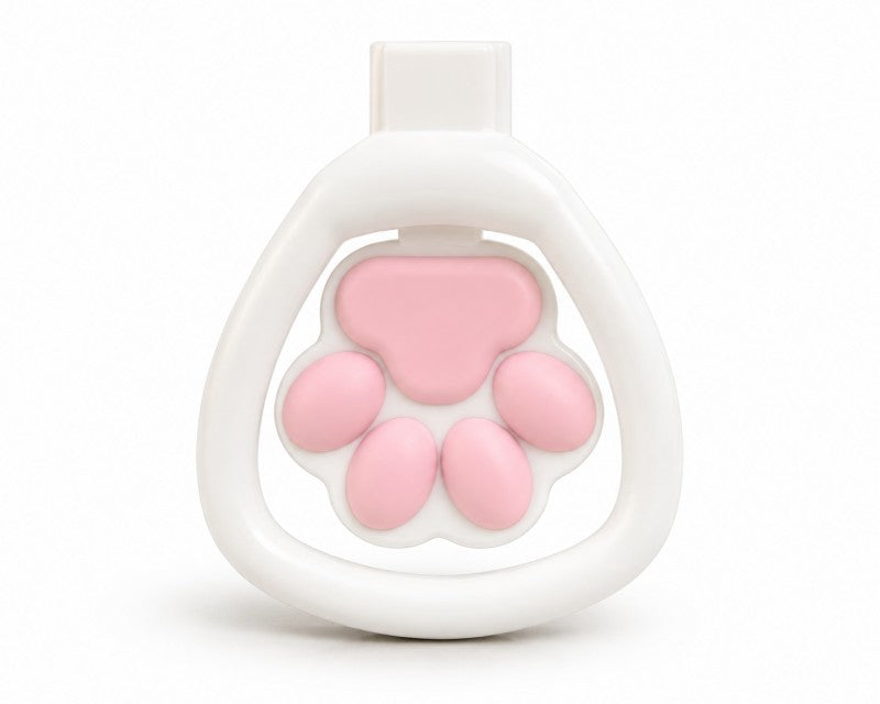 Cat Paw Silicone Flat Lock Chastity Device
