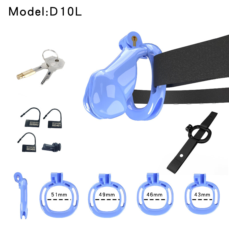 Resin Labia Chastity Lock with Perforated Design for Belt Use