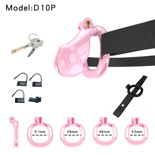 Resin Labia Chastity Lock with Perforated Design for Belt Use