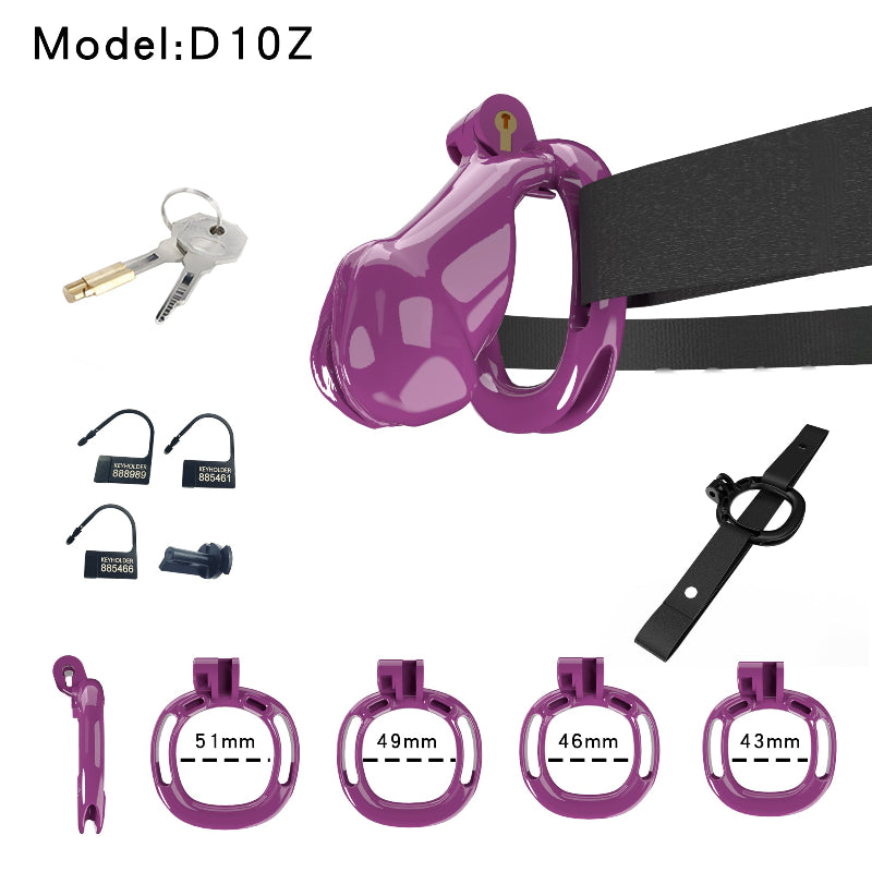 Resin Labia Chastity Lock with Perforated Design for Belt Use