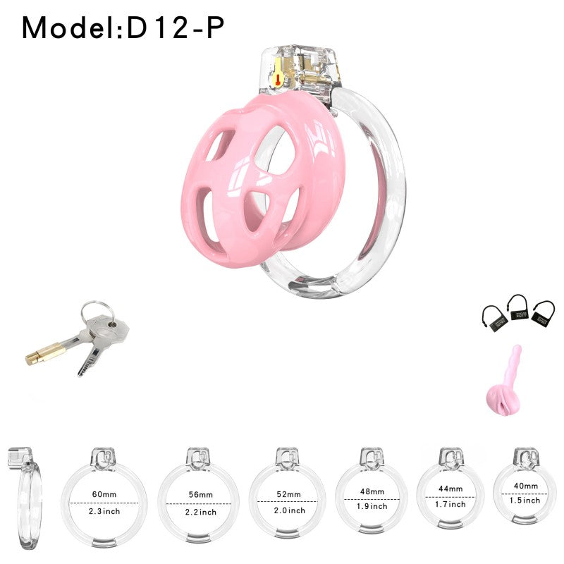 Soft Cobra Chastity Cage Set โ Flexible Silicone Cobra Cage with 6 Rings & Lock System