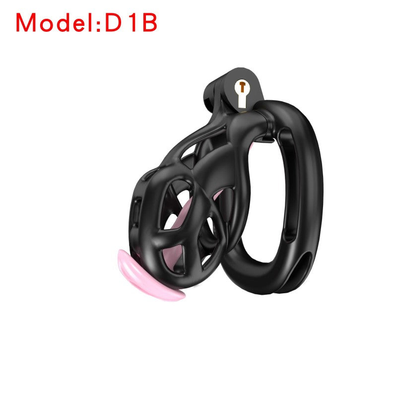 Black Viper Chastity Cage – 5 Sizes Available, Wearable Base Ring Design