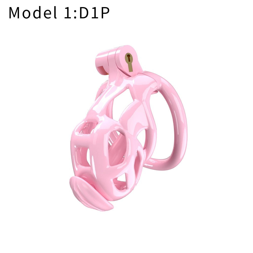 3D Printed Male Chastity Cage with Lock & 5 Rings – Resin Virginity Device for Men