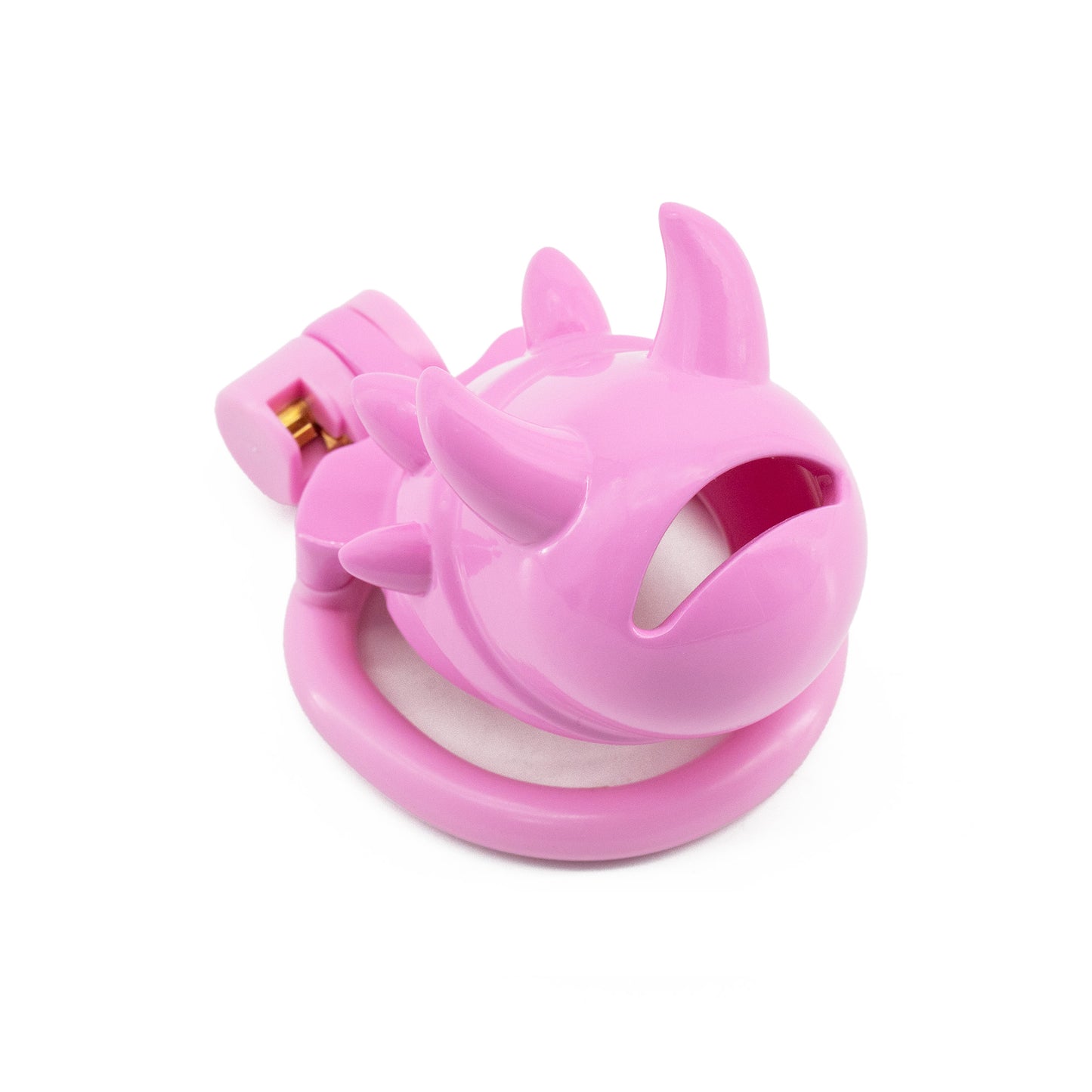 Demon Spiked Lightweight Resin Chastity Cage — Hidden Lock, 4 Rings, Ultimate Dark Control