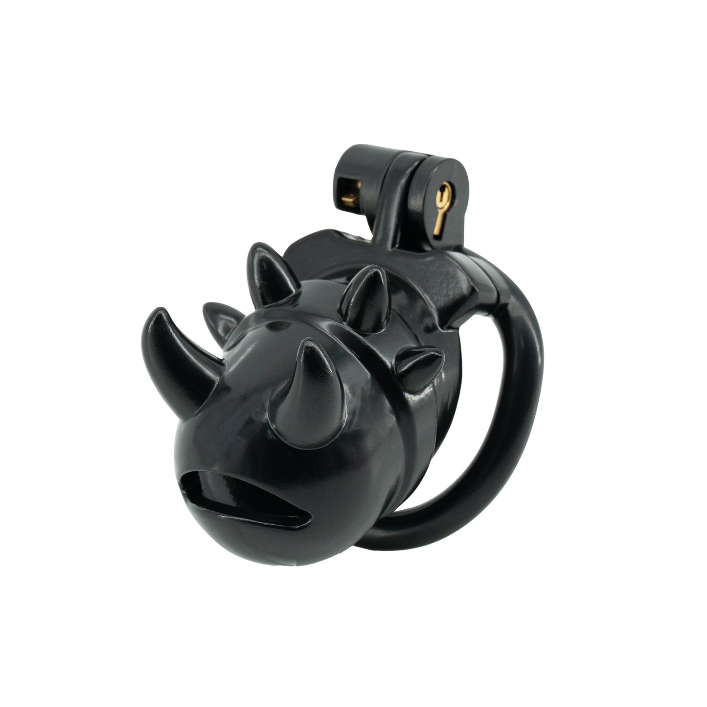 Demon Spiked Lightweight Resin Chastity Cage — Hidden Lock, 4 Rings, Ultimate Dark Control