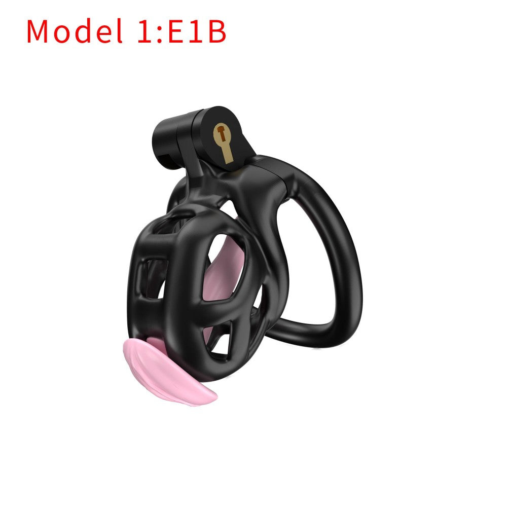 3D Printed Male Chastity Cage with Lock & 5 Rings – Resin Virginity Device for Men
