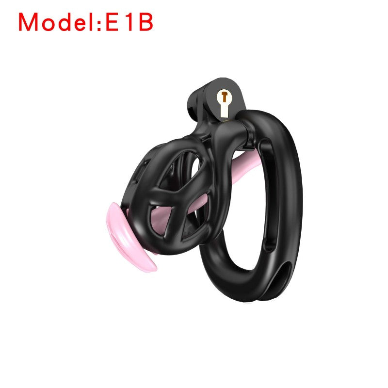 Black Viper Chastity Cage – 5 Sizes Available, Wearable Base Ring Design
