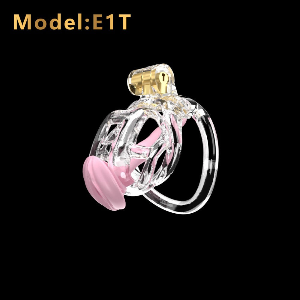 3D Printed Male Chastity Cage with Lock & 5 Rings – Resin Virginity Device for Men