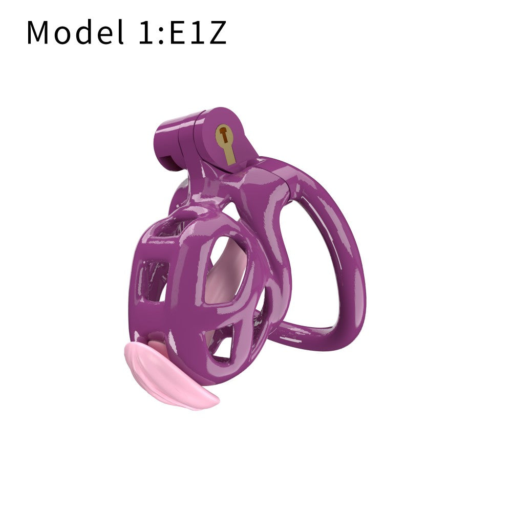 3D Printed Male Chastity Cage with Lock & 5 Rings – Resin Virginity Device for Men