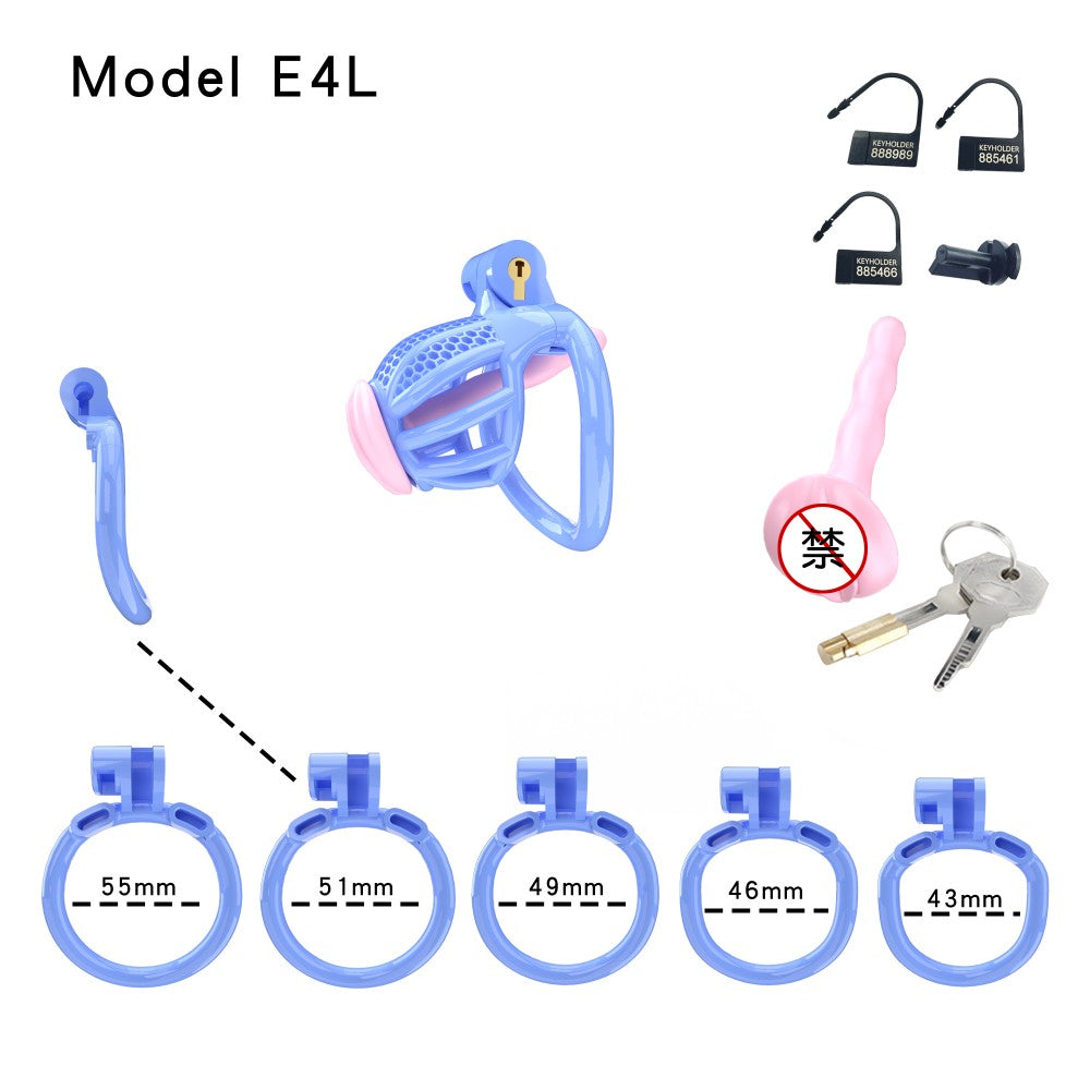 Honeycomb Obedient Chastity Cage – Lightweight Resin, 5 Ring Sizes & Built-in Lock