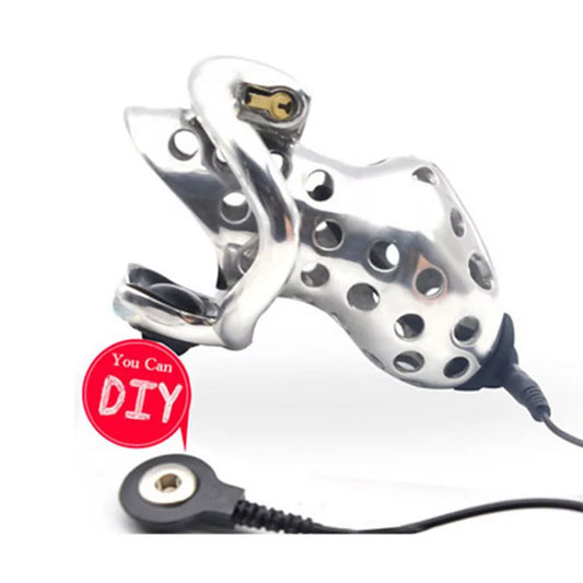 Electric Shock Metal Cock Cage 2.0 – Ultimate Male Chastity Device
