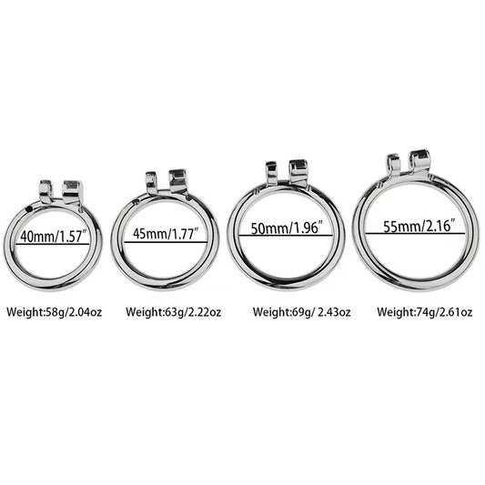 JAULA DE CASTIDAD PLANA DE METAL PARA HOMBRE SMILEY