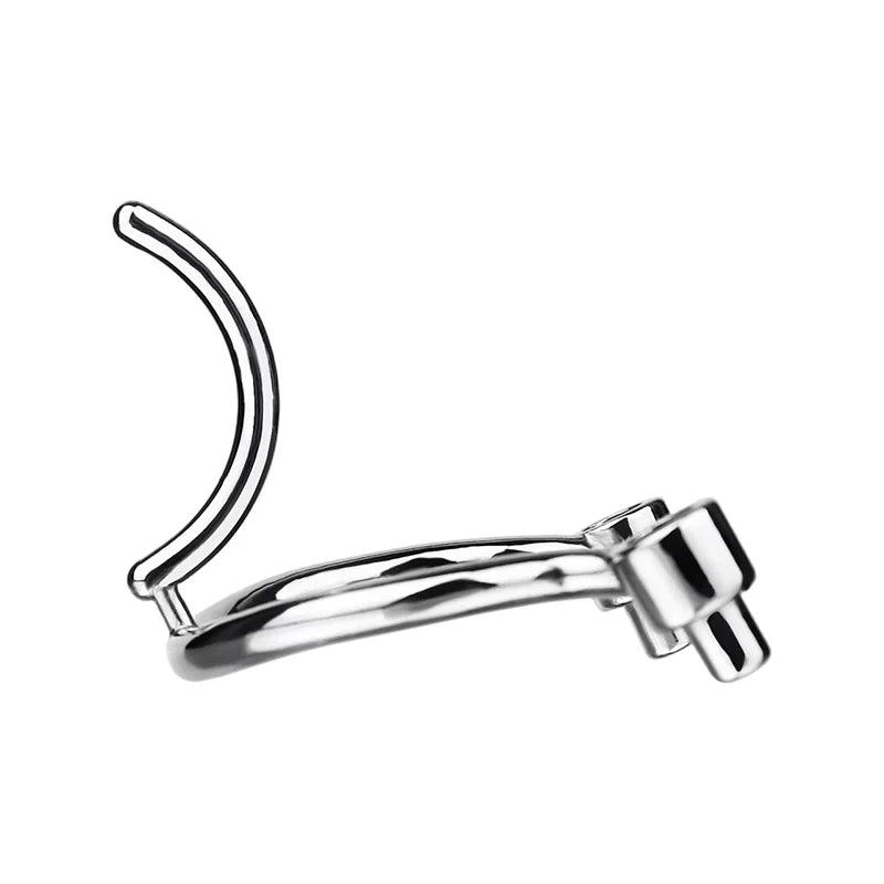 Metal Chastity Cage with Dual-Mode PA Ring – Removable Design for Two Unique Sensations