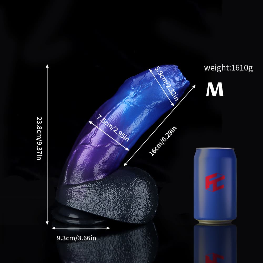 Naga Blue Purple Fantasy Dildo – Serpent-Inspired Silicone Toy for Targeted Stimulation