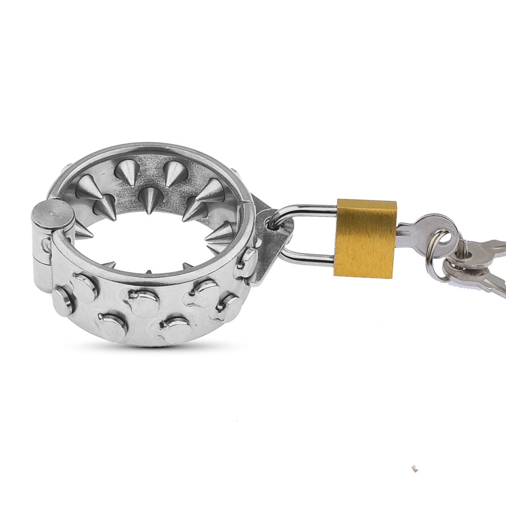 Dilatador de bolas con pinchos de acero inoxidable | Colgante de TCC con peso para el escroto para hombres