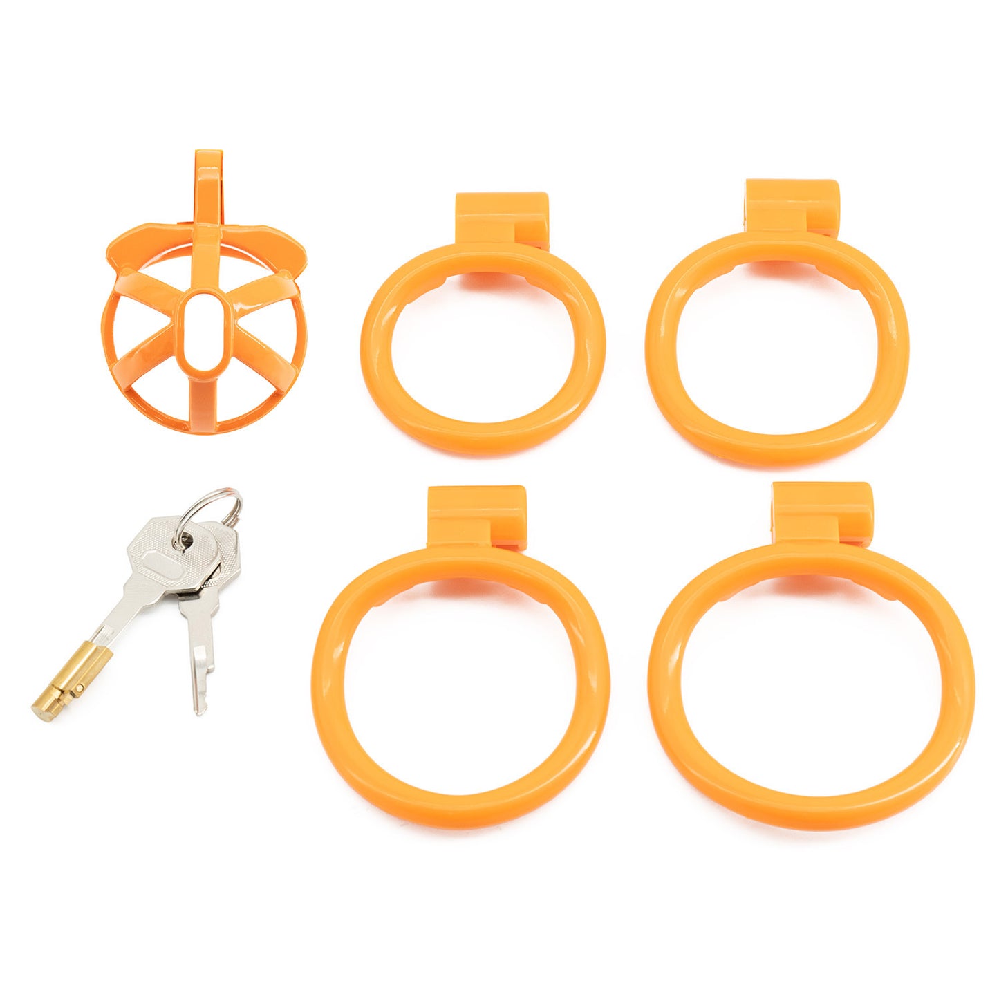 Hollow out glans chastity lock