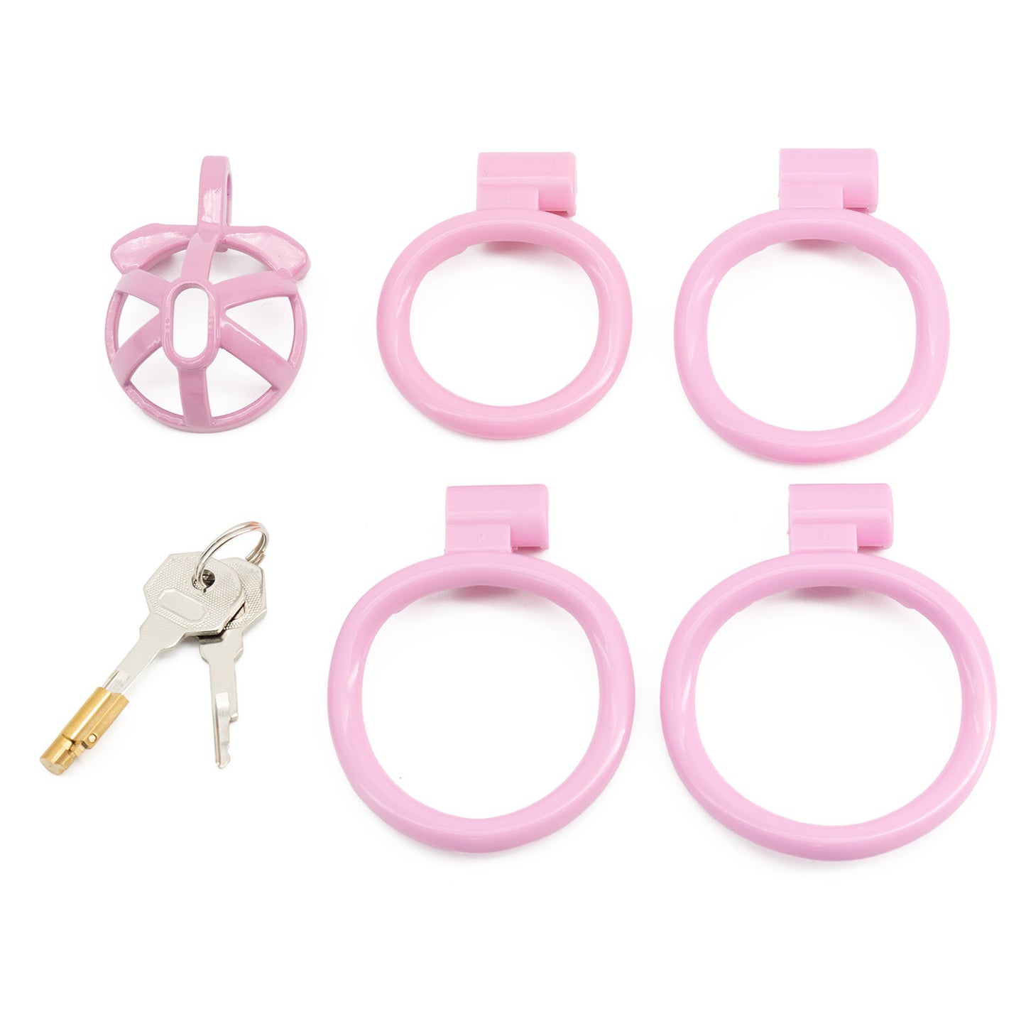 Hollow out glans chastity lock