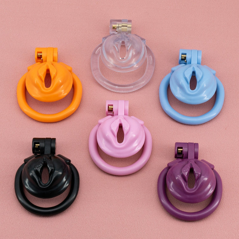 Imitation clitoral chastity lock