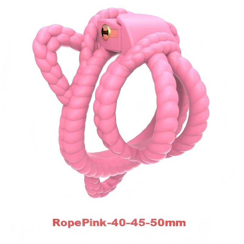 Rope Design Chastity Cage – Artistic Rope-Look Male Lock