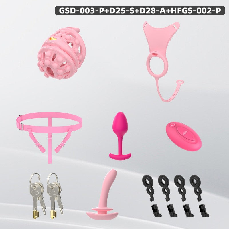 Silicone Soft Nail Modular Chastity Cage System GSD Wearable Chastity Device