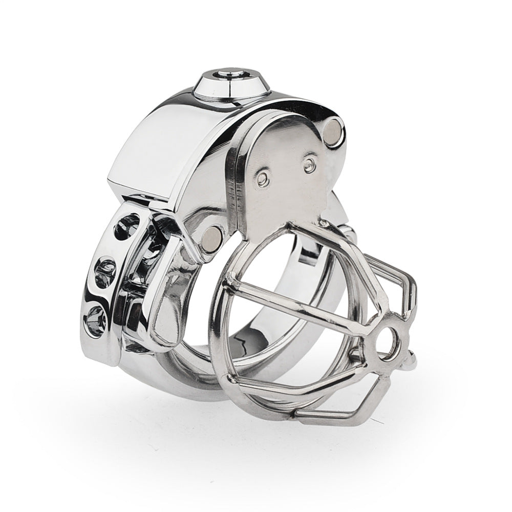 Stainless Steel Chastity Device for Men | Cock Cage with 6-Level Adjustable Fit (32–50mm)