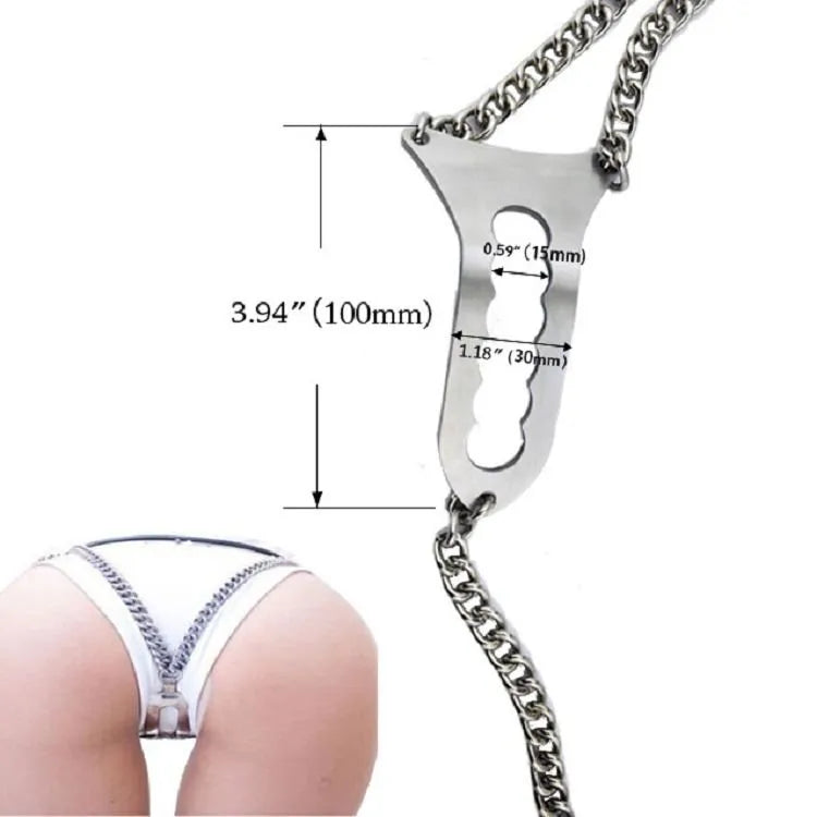 Stainless Steel Female Chastity Belt Lock SL25009