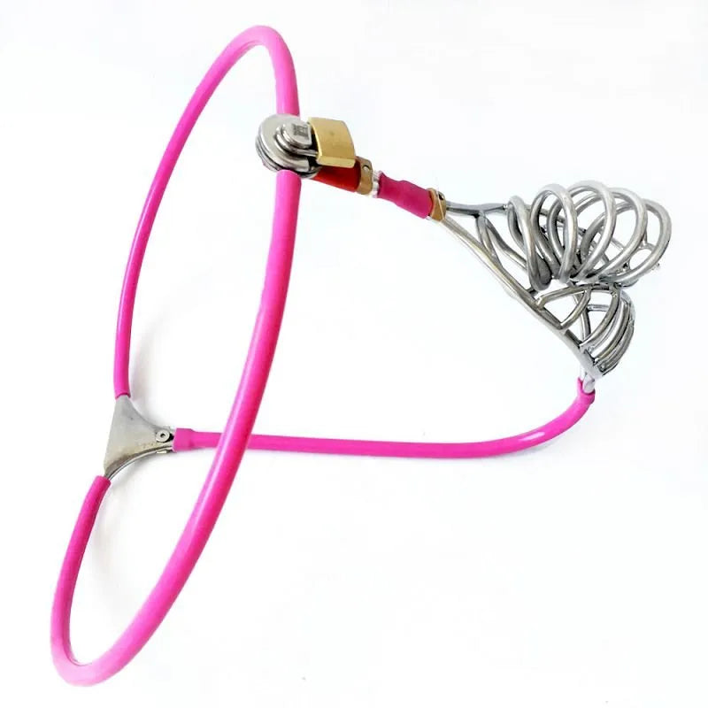 Stainless Steel Pink Chastity Belt SL25006