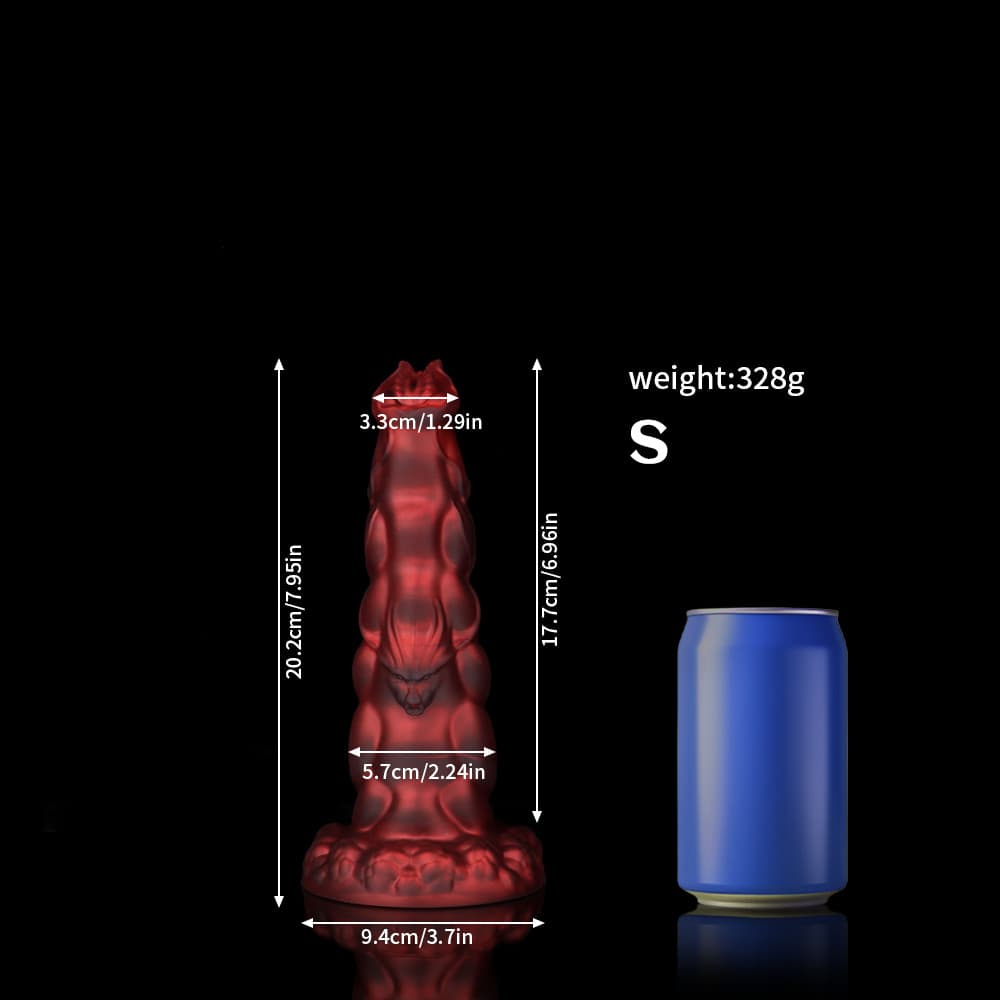Sphinx Crimson Fantasy Dildo-Knot Dildo