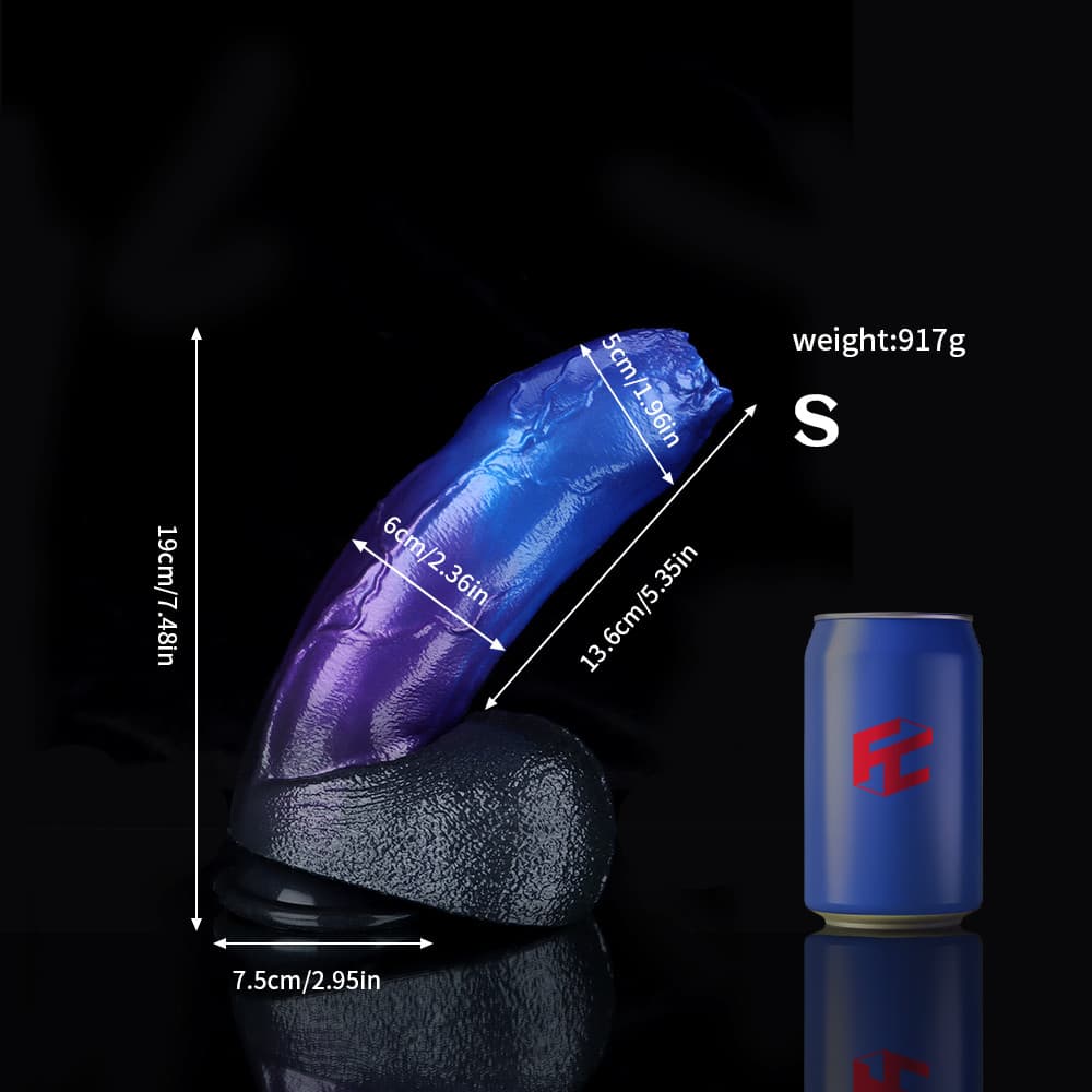 Naga Blue Purple Fantasy Dildo – Serpent-Inspired Silicone Toy for Targeted Stimulation