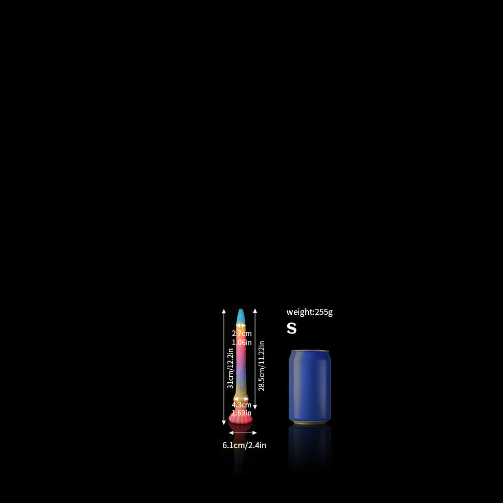 Eel Blue Yellow Purple Luminous Tentacle Dildo