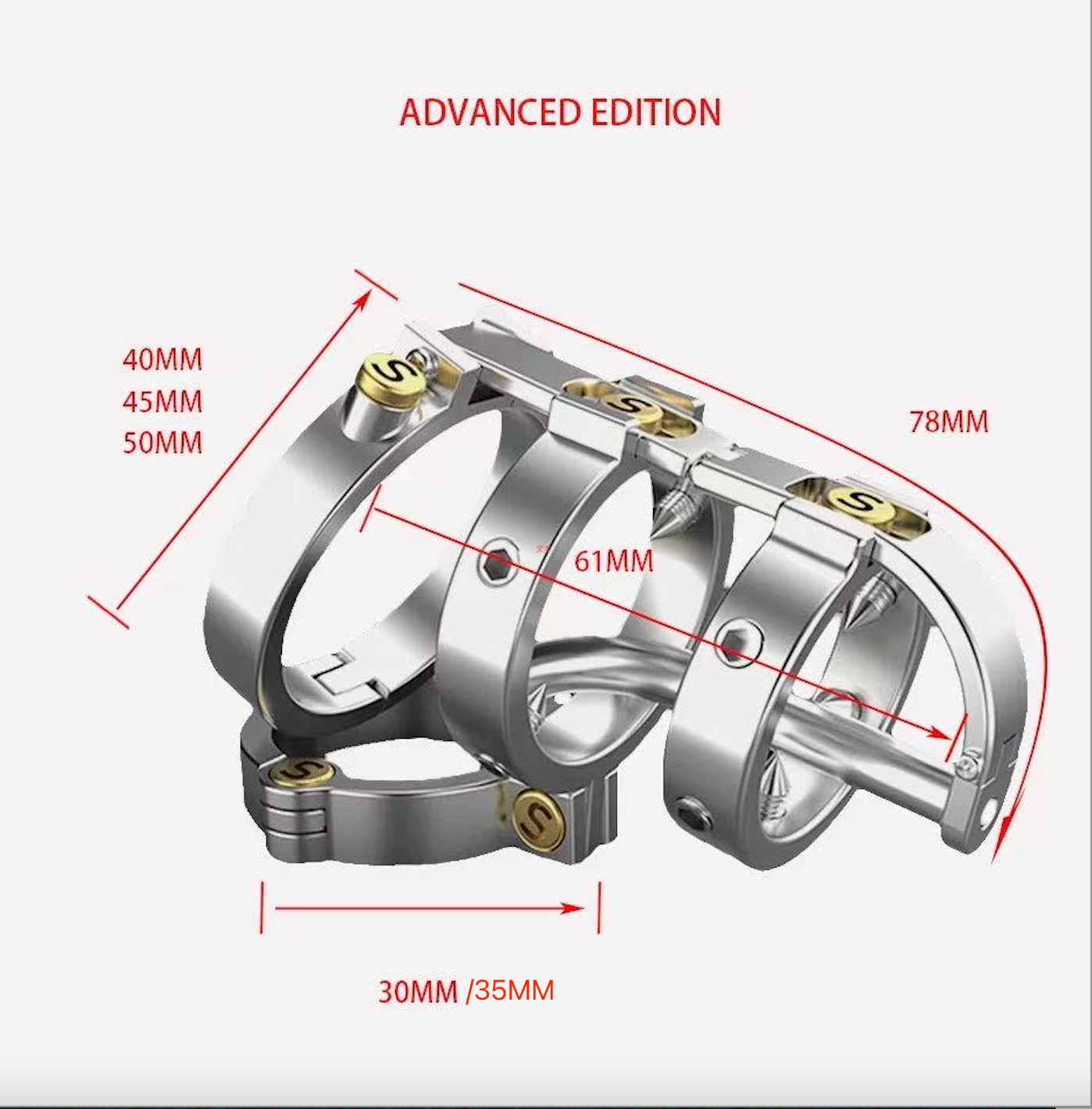 SPIKED CHASTITY CAGE METAL PUNK