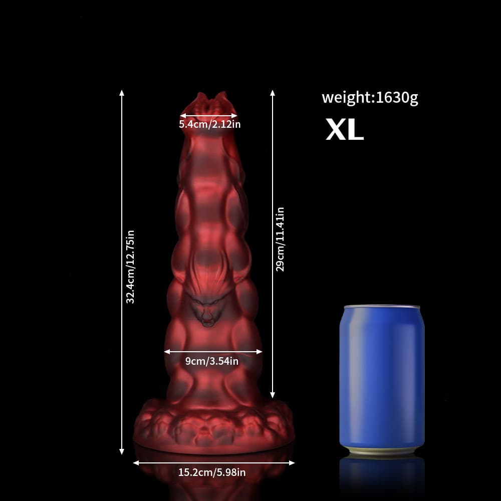 Sphinx Crimson Fantasy Dildo-Knot Dildo