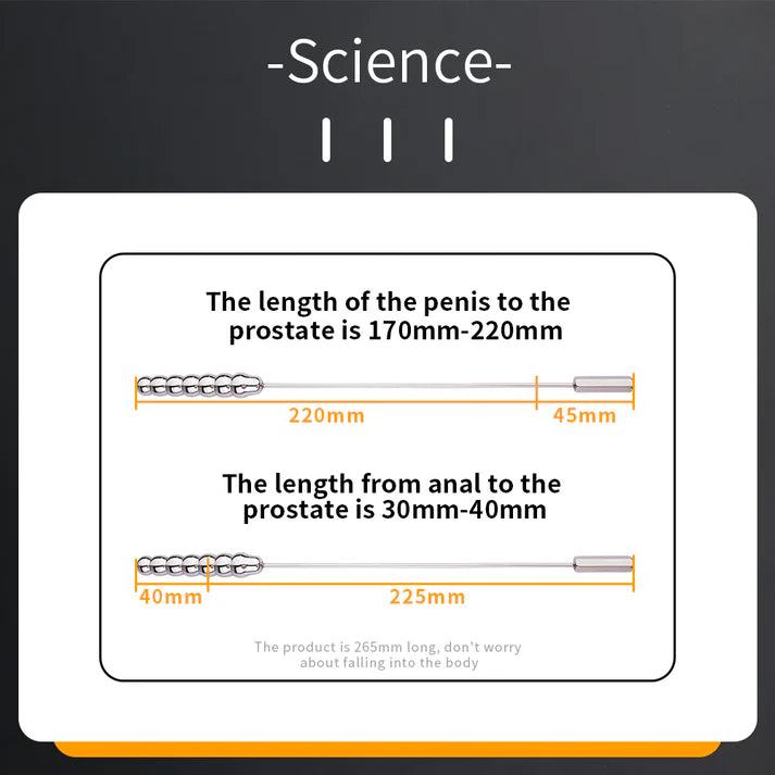 Multiple Layers Ripple Spheres Urethral Sounding Rod