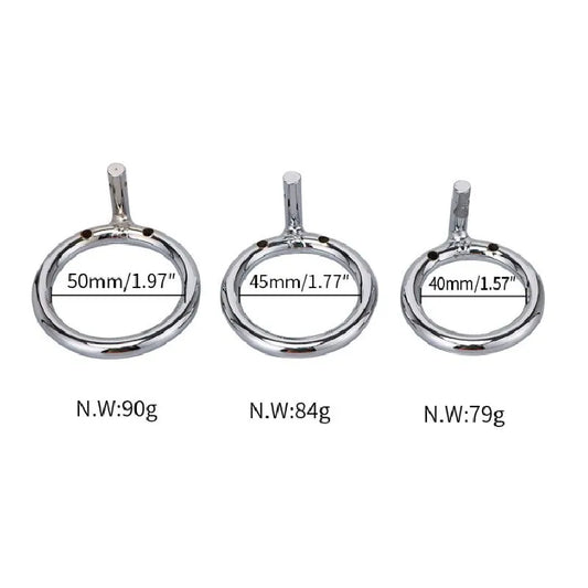Male Long Chastity Cage | Cobweb-Designed Metal Cock Cage for BDSM & Control Play