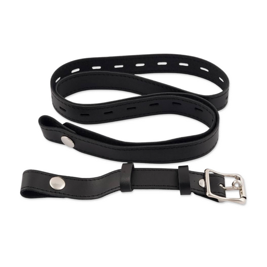 Side view of Chastity Belt showing adjustable straps and secure fit for waist 26–43 in (71–109 cm)