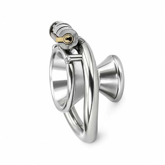 Metal Funnel Chastity Cage